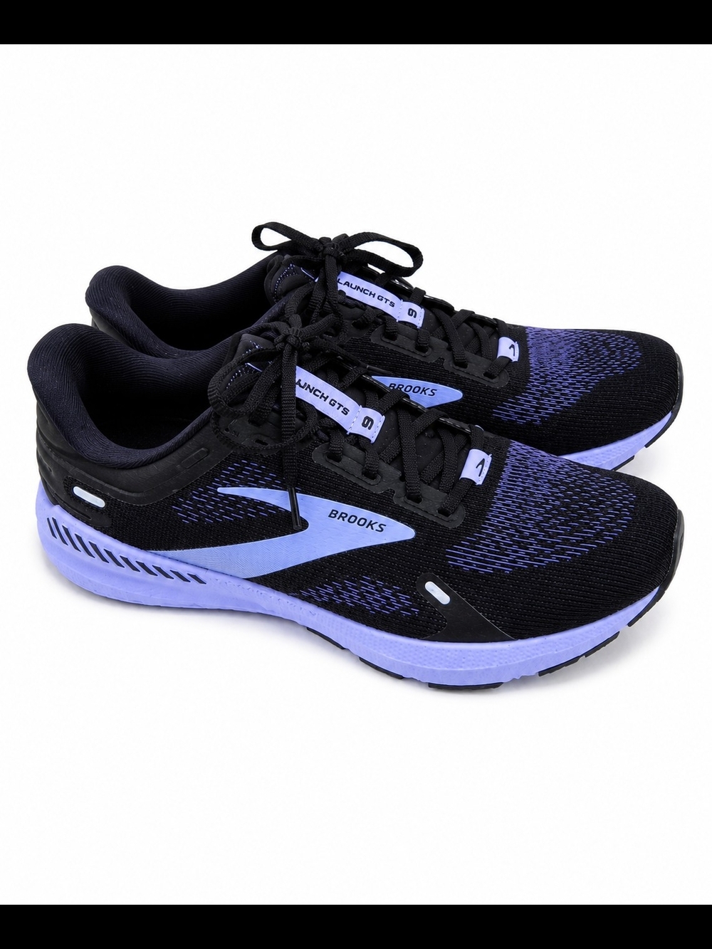 Brooks Launch GTS Black and Lavender Running Shoes